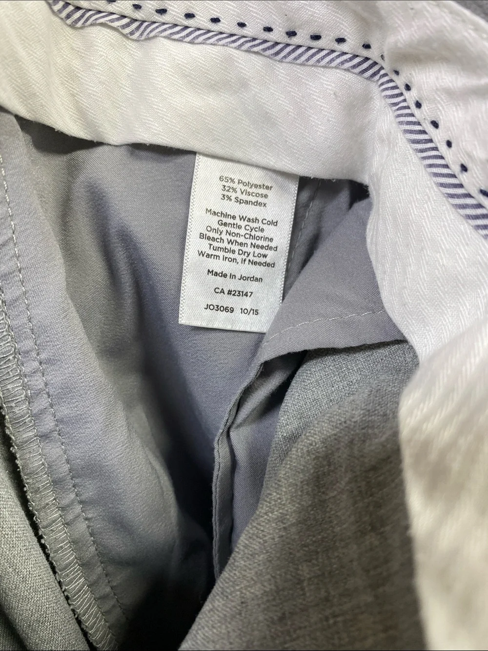 Talbots Windsor Curvy Light Gray Women's Dress Pants